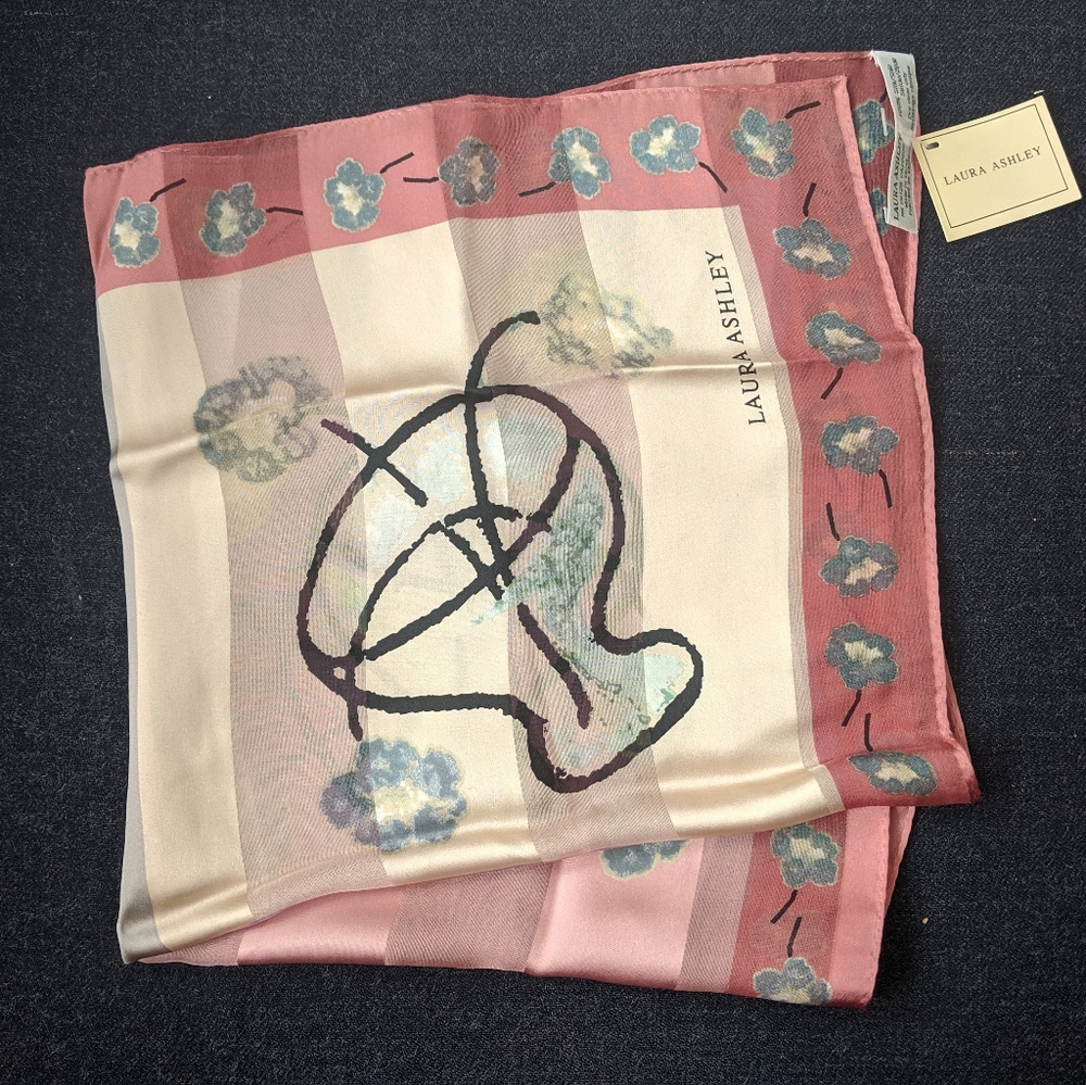 Laura Ashley silk scarf